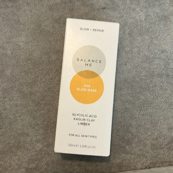 All Natural AHA Glow Mask•Glycolic Acid, Kaolin Clay& Linden•New in Box/… - Picture 6 of 7